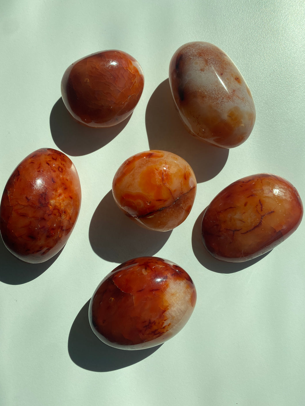 Carnelian Palm Stone